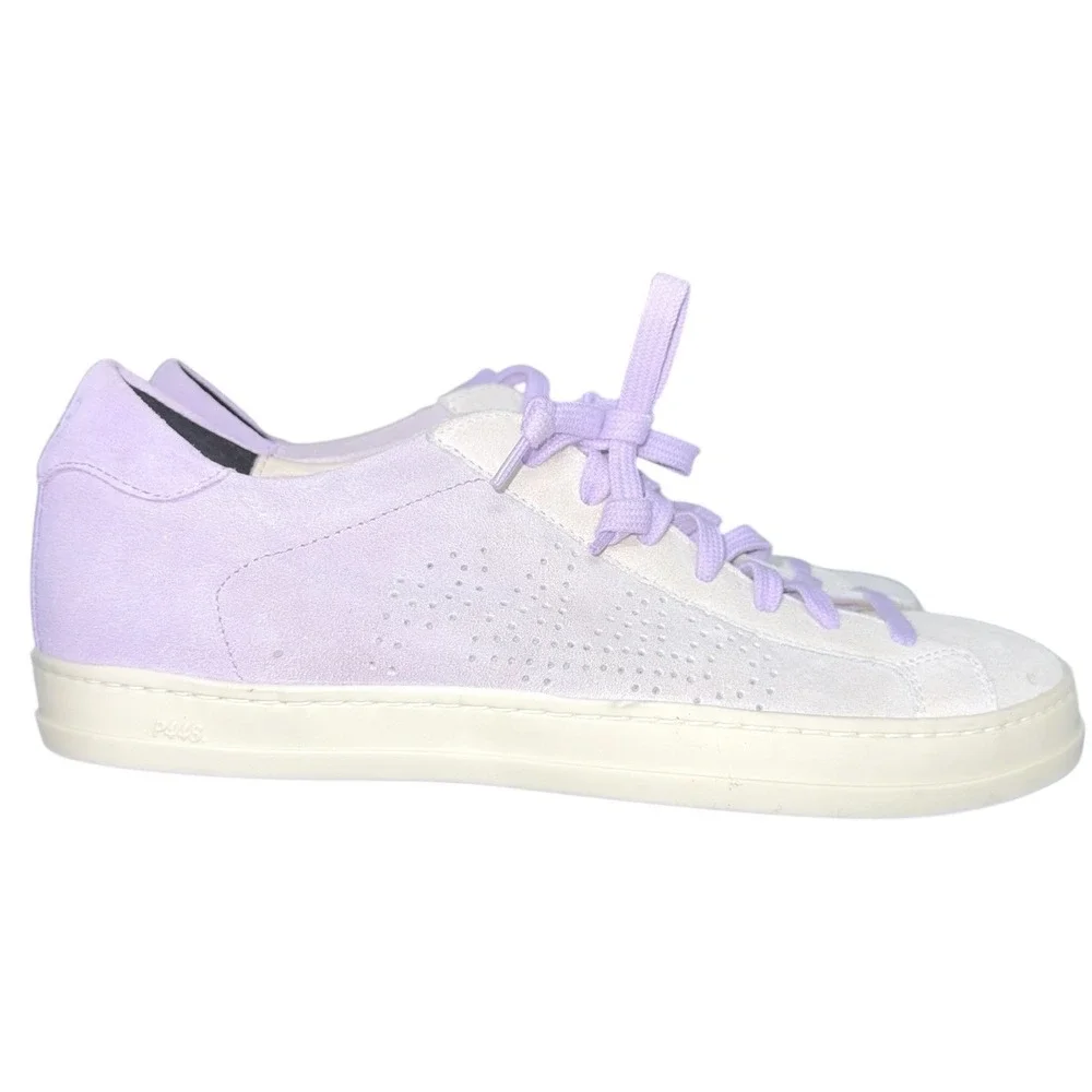 P448 Size 39 8‎ John Fade Lilia Purple Ombre Leather Suede Lace Up Sneakers